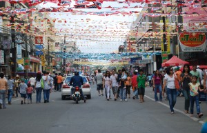 people in the streets